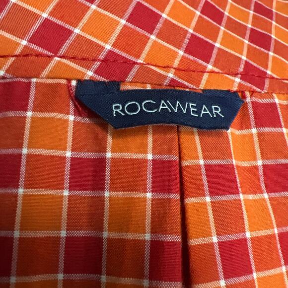 ROCAWEAR Mens Button-Down Checker Shirt Size 3XL - Picture 7 of 10